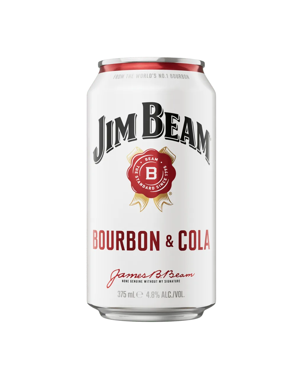 Jim Beam White Label Bourbon & Cola Cans 375mL×6